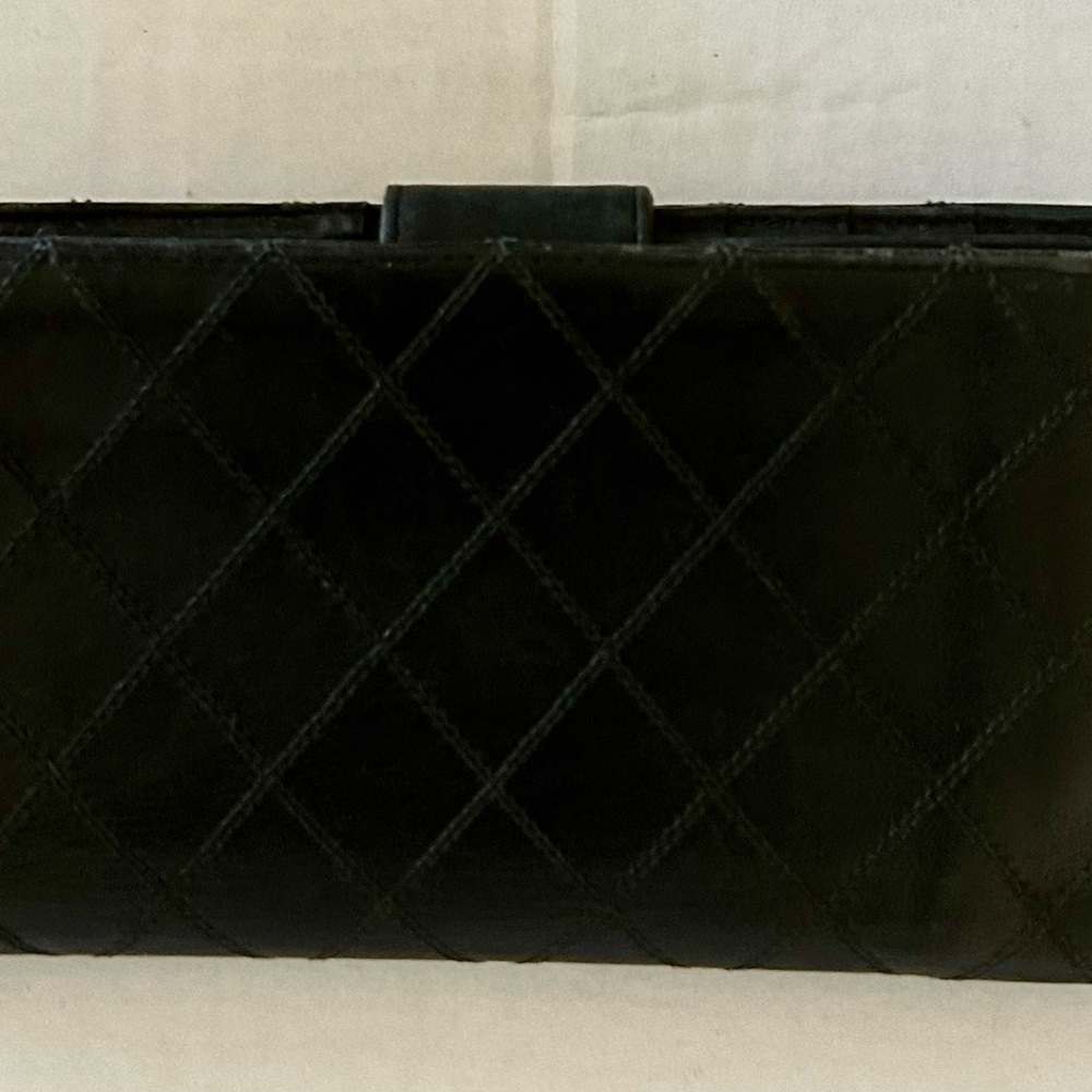 Chanel Black Quilted Wallet with COA - Picture 2 of 4